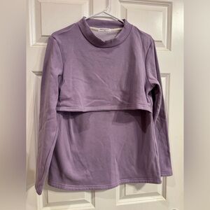 Small Show Purple Maternity sweatshirt